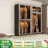 Armario de acero, gran capacidad, para dormitorios, adecuado para apartamentos de alquiler, armario infantil de metal, armario de almacenamiento a prueba de humedad y polvo
