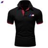 Polo de verano para hombre, camiseta de manga corta con solapa, polo deportivo de golf, camiseta de color contrastante, disponible en stock.