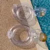 Flotador de natación para niños Pasha Celebridad de Internet Anillo de asiento engrosado Anillo para axilas de bebé Ins Flotador de pato de cabeza grande transparente Flotabilidad