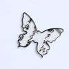 Caligrafia borboleta acetato resina material acrílico diy antigo hairpin step shake acessórios de grampo de cabelo de madeira