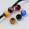14*11mm Contas Acrílicas com Furo Grande Contas Redondas Contas de Imitação de Madeira Escovada Contas UV para DIY Artesanal Contas Soltas Joias