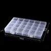 Caixa de Equipamento de Pesca Transparente com 10 Compartimentos Fixos Pequena Porta-Pílulas Classificação de Parafusos Anzol Miçangas Joias Caixa de Armazenamento de Plástico