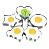 Molde para Huevo Frito de Acero Inoxidable Creativo con Forma de Corazón para Lonchera Desayuno Huevo Escalfado Redondo Antiadherente Freidora de Huevos