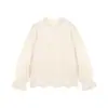 Traje para Niñas Amybaby Primavera 2025 Nuevo Estilo Coreano Camisa de Encaje con Cuello Chaleco de Punto Falda Plisada