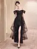 Vestido de Noche Elegante de Lujo Ligero de Nicho, Modelo Nuevo 2026 para Cumpleaños y Ceremonia de Mayoría de Edad, Falda Abullonada que Se Puede Usar Diariamente