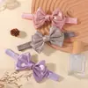 Diadema Popular Transfronteriza para Bebé Niña Lazo de Satén Antideslizante a Prueba de Frío Color Sólido Versátil para el Cabello de Bebé 5399