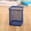 Suministros de Oficina Porta Lápices de Malla de Hierro Simple Papelería para Estudiantes Malla Metálica Arte de Hierro Cubo de Almacenamiento de Escritorio Fabricante Venta al por Mayor T