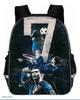Mochila Messi Mundial de Fútbol Alrededores Mochila Escolar para Estudiantes Gran Capacidad Poliéster Mochila Reductora de Carga Bolsa para Computadora Dibujos Animados