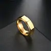 Nuevos Productos Transfronterizos, Anillos Poligonales de Acero de Titanio con Diseño de Moda, Anillos Personalizados de Pareja de Moda, Joyería al por Mayor Europea y Americana