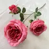 Tecido Escovado 3 Peças Austin Rose Decoração de Casa Hotel Arranjo de Flores Buquê de Rosas Artificiais Flores Artificiais