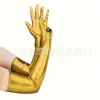 Accesorios para Mujer de los Años 1920 Spandex Satén Flocado Guantes de Charol Accesorios de Disfraz para Fiesta de Baile Transfronteriza en Stock