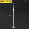 Shanghai Hao acero de tungsteno integral 3.175/4mm fresa espiral de doble filo para tallado de MDF madera maciza sin filo con fresa de 2 filos