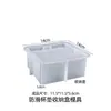 Molde para Juego de Posavasos Redondos de Resina de Cristal, Caja de Almacenamiento para Posavasos Cuadrados Rayados Resistentes al Calor, Molde de Silicona