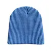Gorro de Punto con Textura de Waffle para Hombre y Mujer, Color Sólido Versátil, Cálido Gorro de Lana con Protección para las Orejas, Gorro de Invierno