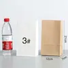 Bolsas de papel desechables recubiertas a prueba de aceite, bolsas de papel de almacenamiento, bolsas para entrega de alimentos, bolsas de papel para pan y hamburguesas, bolsas de embalaje de papel kraft