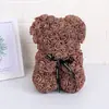 Oso de Rosa Inmortal para el Día de San Valentín para Novia 25cm Oso de Espuma Caja de Regalo Regalo de Navidad Oso para Abrazar
