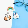 Parche Creativo Lindo de Animales de Goma Suave PVC para Pasador de Pelo Parche Hecho a Mano DIY Hebilla de Zapato Bolsa de Auriculares Accesorios para el Cabello Funda de Teléfono Parche