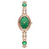Comercio Exterior Más Vendido Transmisión en Vivo Lujoso Reloj de Mujer con Incrustaciones de Diamantes Esmeralda, Reloj de Cuarzo, Reloj de Pulsera, Personalización de Fábrica