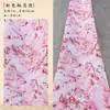 Tela de techo estilo chino para bodas decoración de banquete de bodas cortina de gasa estilo antiguo pintura a tinta colgante superior cortina de tela de techo de boda