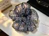 Scrunchie Oversized de Organza Floral, Elástico de Cabelo Super de Conto de Fadas e Alta Elasticidade, Fornecimento Atacado, Direto do Fabricante