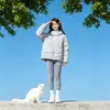 Nuevo Abrigo de Algodón con Capucha Asimétrico Holgado Engrosado Tallas Grandes para Mujer Moda Invierno 2026 Estilo Pareja Ropa Exterior Cálida