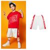 Traje de Cheerleading Infantil Hip-hop Dança de Rua Marca de Moda Masculina Roupas Infantis Moda Nacional Jogos de Meninas Terno Verão