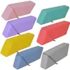 Estuche para Lápices de Escritorio de Silicona de Doble Propósito Rombo Estudiante Nuevo Producto Transfronterizo Almacenamiento de Papelería Simple de Moda Creativo Estuche para Lápices