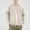 Nueva camisa de manga larga para hombre estilo japonés Otoño 2026, ropa para hombre de primavera y otoño, chaqueta camisa para hombre talla grande, ropa casual