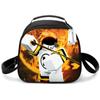 Bolsa de Almuerzo para Estudiantes de Primaria, Bolsa de Picnic, Bolsa de Hielo Redonda, Bolsa Térmica con Estampado Divertido, Bolsa de Hombro Única, Bolsa de Almuerzo de Dibujos Animados