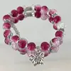2025 Nuevo Estilo Dulce Femenino Pulsera Rosa Estilo Chino al por Mayor Rosa Flor de Cerezo Espíritu Exquisito Regalo para Mejor Amiga y Novia Pulsera