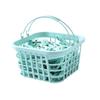 30 Pinzas para la ropa, Clips a prueba de viento para secar ropa interior y calcetines, Pinzas pequeñas de plástico con cesta de almacenamiento, Pinzas para secar edredones y ropa