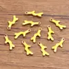 10 Colgantes de Acero Inoxidable Multicolor Dorado de Doble Cara con Goteo de Aceite para Peces, Cangrejos, Delfines, Corales, Caballitos de Mar DIY para Viajes de Commuting a la Moda
