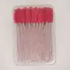 Cajas de Cepillos para Pestañas al por Mayor con Mangos de Cristal, Cepillos de Colores, Cepillos para Pestañas de Doble Propósito, Paquete de 50 Piezas de Cepillos para Pestañas
