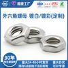 Tuerca Hexagonal Exterior Galvanizada Grado 4.8 Acero Bajo Carbono Tuerca Hexagonal Tuerca Delgada Rosca Fina Norma Alemana Fabricante Personalización No Estándar