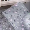 Adesivos de Unha Rosa Y2K Doce Cool Milênio Líquido Garota Picante Coração Adesivos de Unha Ins Laço Graffiti Unha Adesivos DIY
