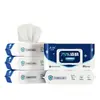 Toallitas Limpiadoras Esterilizantes Jike con 75% de Alcohol Paquete Grande de 80 Piezas con Tapa Alcohol Comestible Sanitario Toallitas Anti-Virus