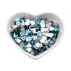Lago Azul Nail Art Em Forma De Diamante Lágrimas De Sereia Azul Gelo Plano Em Forma De Diamante Fundo Dourado Nail Art Enfeites De Diamante
