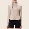 Artículos en liquidación, sin reposición. Nuevos Tops de Yoga para Mujer de Otoño e Invierno, Engrosados y Forrados de Felpa, Ajustados, Cremallera, Ropa Deportiva de Yoga