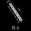 Herrajes Huamen código de ángulo de acero inoxidable conector para muebles 180 grados acero inoxidable grueso ángulo de hierro multiespecificación al por mayor