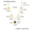 Miduoduo Francés Romántico Esmalte Pequeña Campana Corazón Trébol Multi-Accesorio Colgante Collar Pulsera Tobillera Set