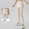 Saia-calça de yoga de peça única transfronteiriça que cobre o bumbum para mulheres, saia curta de fitness anti-constrangimento, saia-calça esportiva para treinamento e corrida anti-exposição