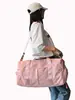 Bolsa de Viagem Portátil de Grande Capacidade para Mulheres, Bolsa Fitness com Separação Úmido e Seco, Bolsa para Natação e Maternidade, Pode Ser Usada como uma Mala de Viagem com Rodas