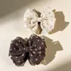 Pinza para el pelo con lazo floral estilo coreano para mujer, accesorio para el pelo para sujetar recogidos en la parte trasera de la cabeza, pinza de tiburón