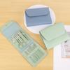 Juego de cortaúñas Matcha Green de 16 piezas, herramientas de belleza para uñas, tijeras, manicura y pedicura, juego de cortaúñas