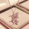Collar de Luna Ins Estudiante Lujo Accesible Nicho Gama Alta Simple Estilo Frío Plateado Clavícula Regalo de Cumpleaños para Niñas