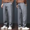 Outono e Inverno Novos Calças Casuais Masculinas Slim Fit Levemente Soltas Afuniladas Alta Qualidade Calças Cinto Cinto Casuais e Versáteis