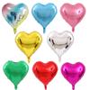 Decoración Fiesta de Boda Globo de Corazón de 18 pulgadas Cumpleaños Película de Aluminio Suministros para Fiesta Decoración de Fiesta Globo de Papel de Aluminio