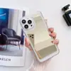 Funda Espejo Space Shell Adecuada para iPhone 16, Apple 17 Pro Max, Anti-Caídas, Botones Galvanizados, Funda de Espejo para Teléfono 14