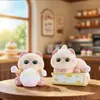 Figuritas Lindas Nuevas de Moda Siamese Pequeño Doudou Casa de Postres Caja Sorpresa Adornos Creativos de Escritorio Venta al por Mayor