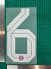 25-26 Coleção Casa Bayern Roupa Adulto Camisa A+ Número Letra Número Transferido por Calor Adesivo Transferido por Calor Camisa